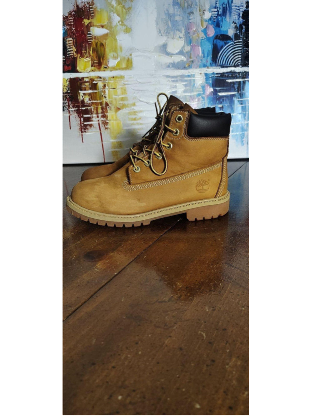 Timberland 6 Inch Nubuck Boots Mens Size 5 Brown Ankle Work Combat 12009